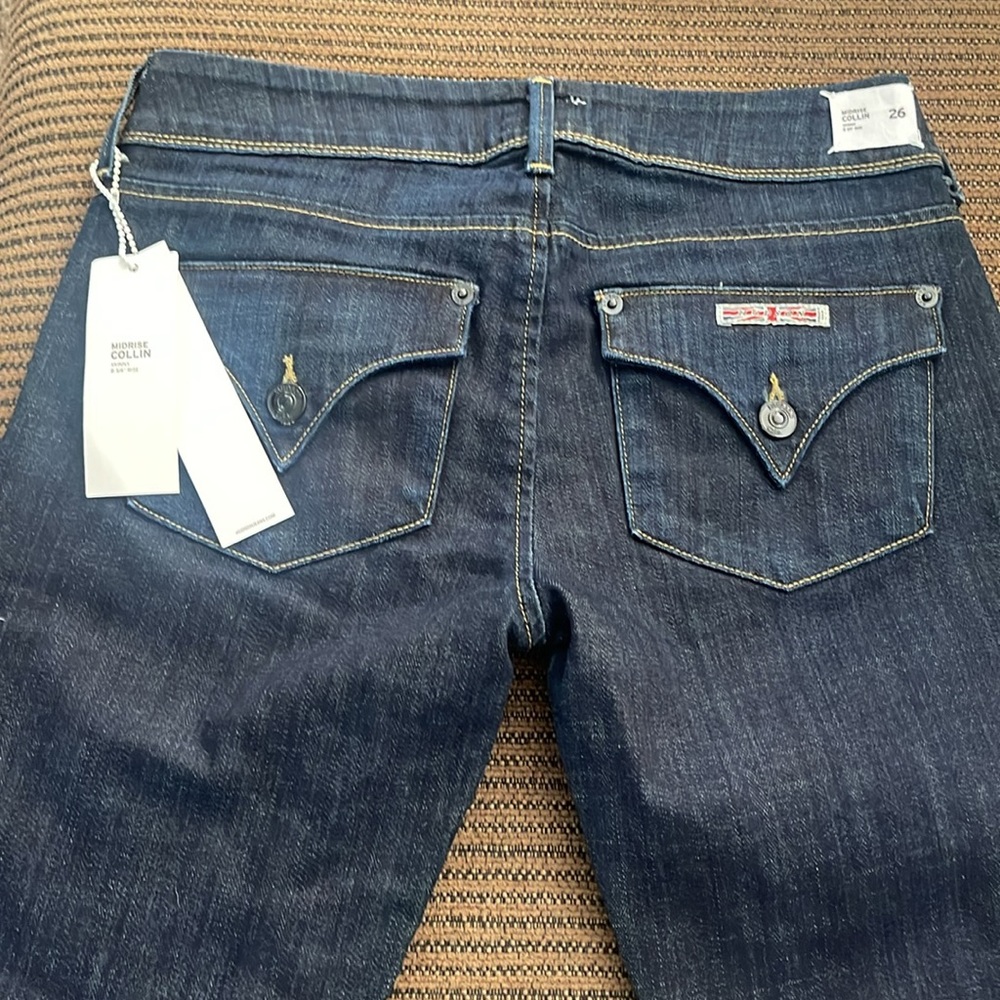 Hudson Jeans Collin Skinny Jeans Dark Wash Style NHWM422DHA Size 26 NWT - Picture 9 of 16